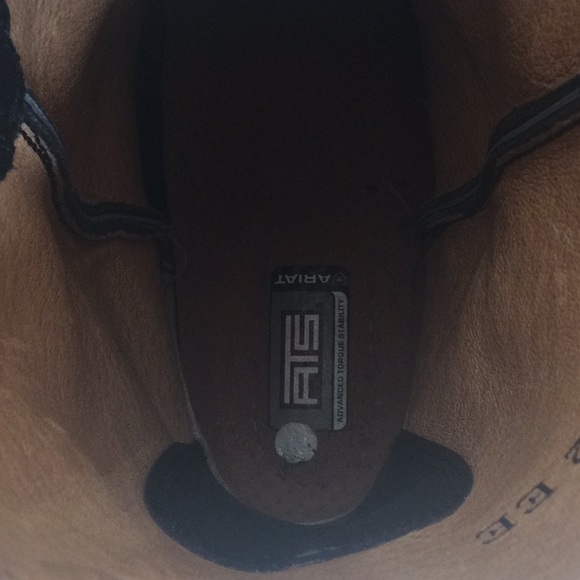 EUC Mens EE12 Black 35501 Heritage Roper Arita Western Cowboy Boots - Picture 12 of 16